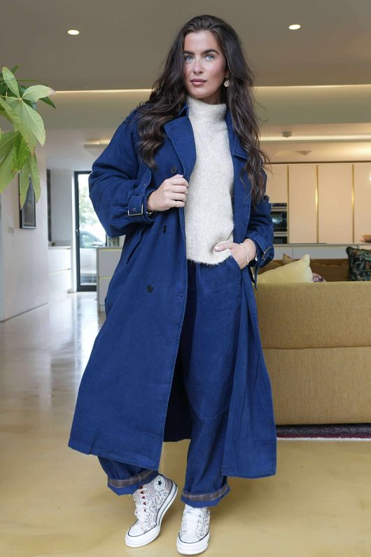 Mercer Soft Twill Trench Navy /20 =